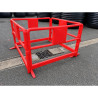 Barrière de chantier clipsable en polyéthylène - Lot de 5