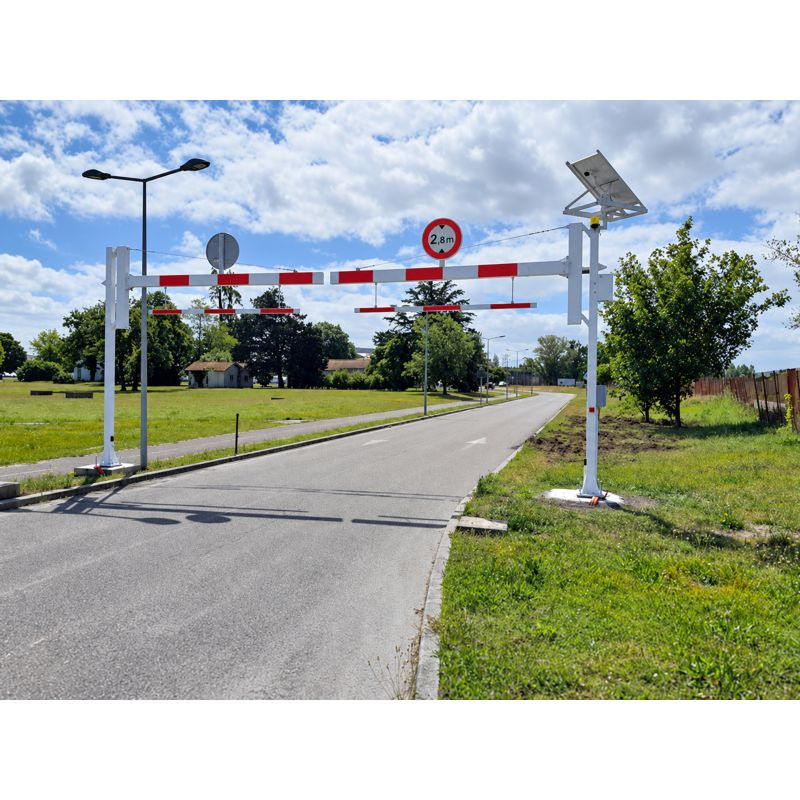 Portique parking Bidassoa tournant avec bras motorisé en acier