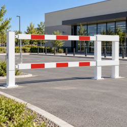 Portique manuel de parking à double lisses coulissantes Alcantara