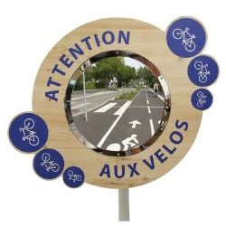 Miroir 90° Attention aux vélos