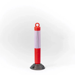 Poteau de signalisation flexible à 180° + anneau passe chaîne