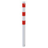 Poteau de dissuasion Schake rouge et blanc D.60, D.89, D.108 mm