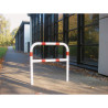 Arceau de protection rouge et blanc avec barre de renfort Schake