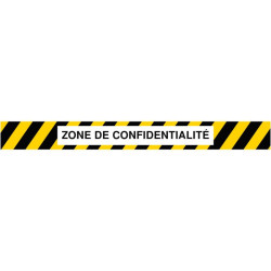 Bande zone de confidentialité