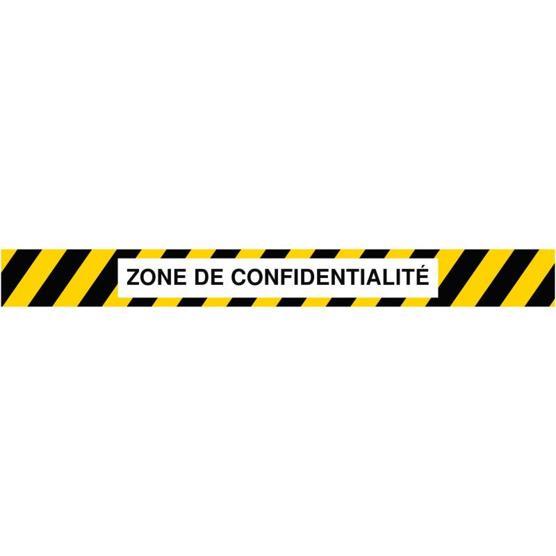 Bande zone de confidentialité