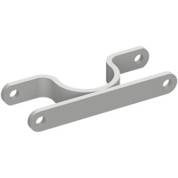 Collier double D.60 mm pour poteau routier - Lot de 2