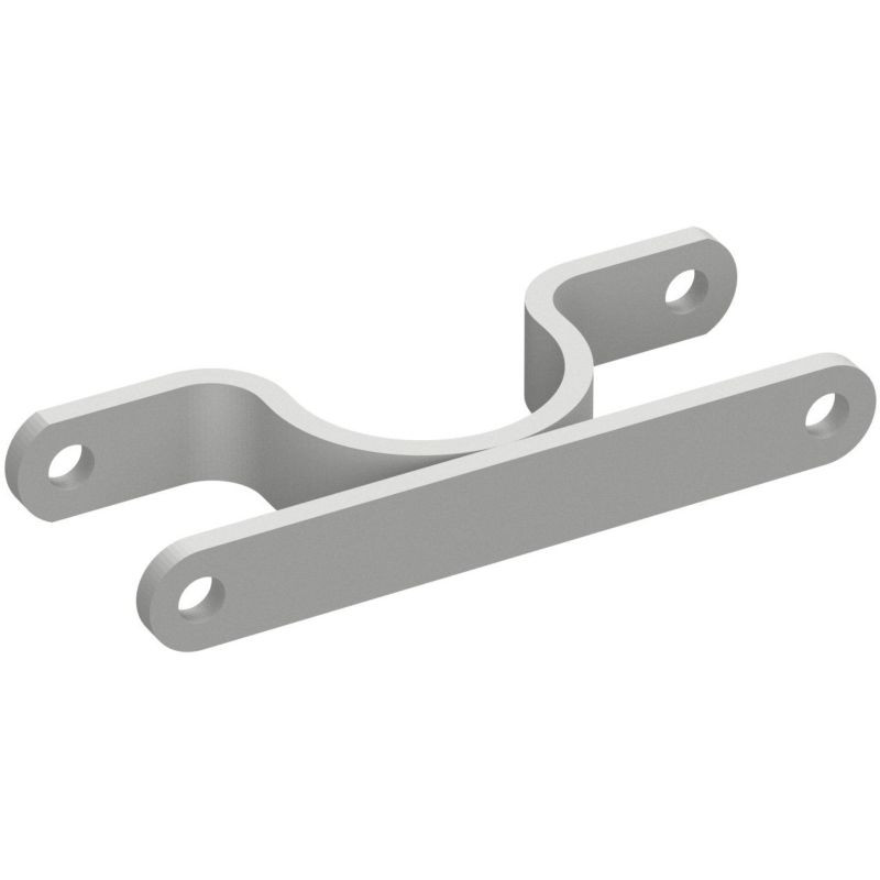 Collier double D.60 mm pour poteau routier - Lot de 2