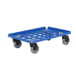 Plateforme roulante bac plastique 60 x 40 cm - avec ou sans timon