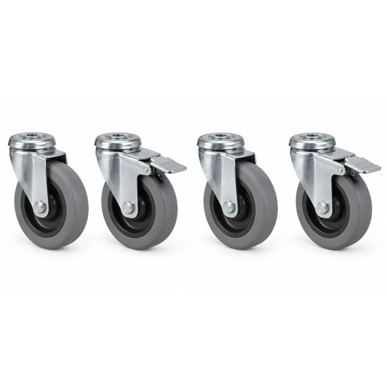 Kit de roues pour chariot de préparation de commandes KT3 - Wanzl