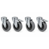 Kit de roues pour chariot de préparation de commandes KT3 - Wanzl