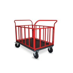 Chariot à 4 ridelles tubulaires