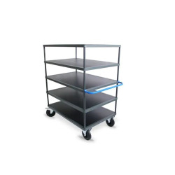 Servante modulable haute 5 plateaux bois Manuflex