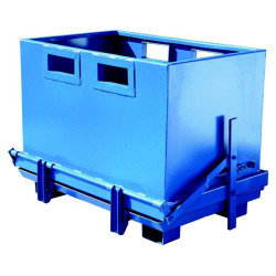 Benne à fond ouvrant pour chariot élévateur 700 à 1800 L 