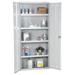 Armoire phytosanitaire avec 4 bacs de rétention