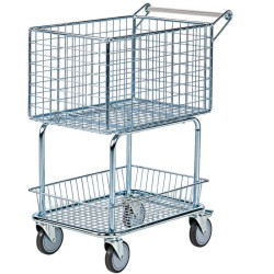 Chariot à courrier 100 kg 2 paniers