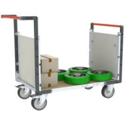 Chariot modulaire à dossiers et ridelles - 500 kg