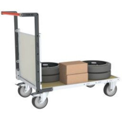Chariot modulaire à dossiers et ridelles - 500 kg