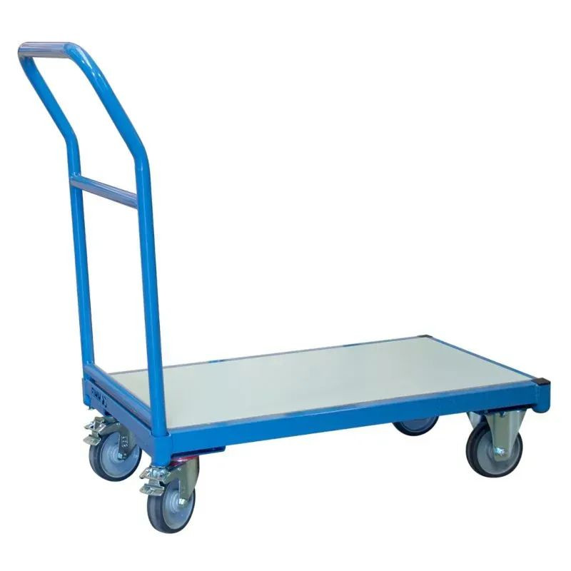 Chariot de manutention Fimm à dossier fixe plateau mélaminé - 250 kg