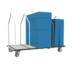 Chariot porte matelas, tapis de sport &amp; préparation colis