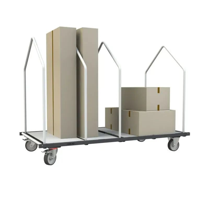 Chariot porte matelas, tapis de sport &amp; préparation colis