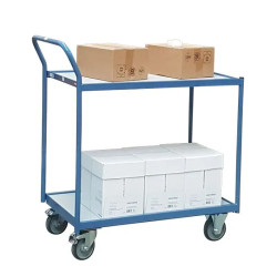 Servante 2 ou 3 plateaux - 250 kg - Poignée de poussée horizontale
