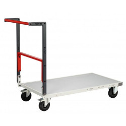 Chariot dossier repliable 100x60 cm plateau mélaminé 250kg - Fimm