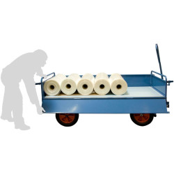 Chariot Fimm avant train pivotant 1000kg avec habillage tôle