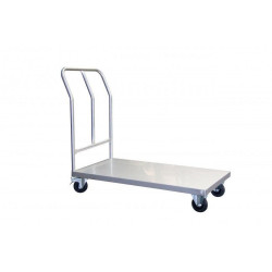 Chariot Fimm en inox avec dossier fixe 304 L alimentaire