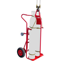 Diable élingable 2 bouteilles avec béquille et basculement assisté