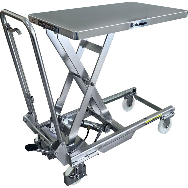 Table élévatrice en inox 150 à 500 kg manuelle - Fimm