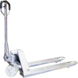 Transpalette manuel galva pour milieu corrosif avec vérin inox 2000kg