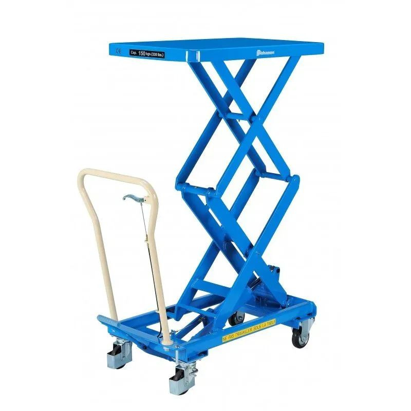 Table élévatrice Fimm manuelle double ciseaux Bishamon 150 à 500 kg