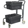 Servante porte bacs plastiques emboîtables 100 kg - Fimm