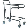 Servante porte bacs plastiques emboîtables 100 kg - Fimm