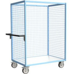 Servante grillagée avec plateau mélaminé 250 kg - Fimm