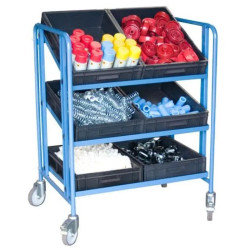Servante modulaire avec plateaux tôle pour atelier 200 à 250 kg -Fimm