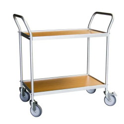 Servante de bureau Fimm à 2 ou 3 plateaux avec rebords 200 kg - Fimm
