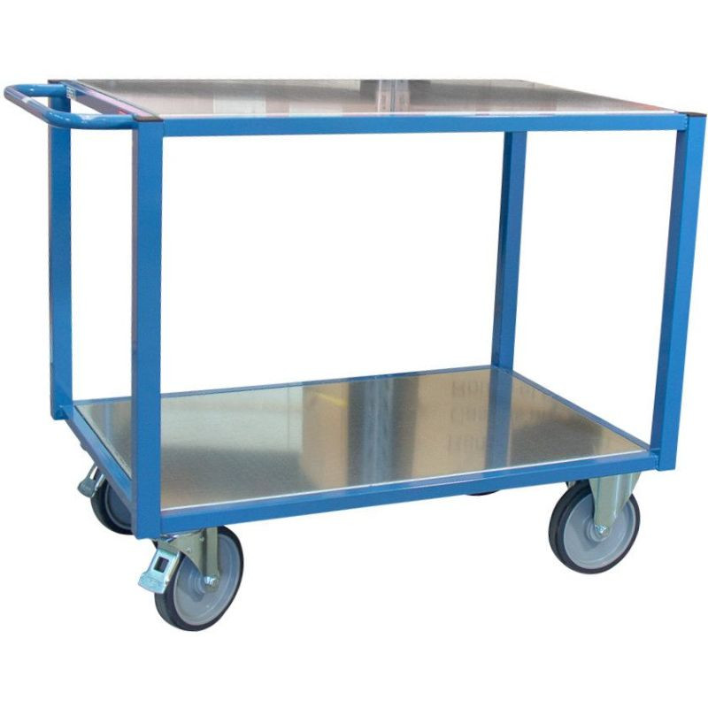 Servante établis en tôle zinguée Fimm avec 2 ou 3 plateaux 500 kg