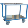 Servante établis en tôle zinguée Fimm avec 2 ou 3 plateaux 500 kg