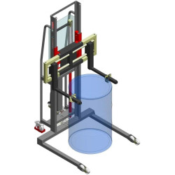 Gerbeur retourneur de fûts 350 kg à levée electrique - Fimm Levfix
