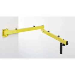Bras orientable pour projecteur de quai et support radian