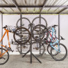 Support 4 vélos Mottez M097C4 à la verticale