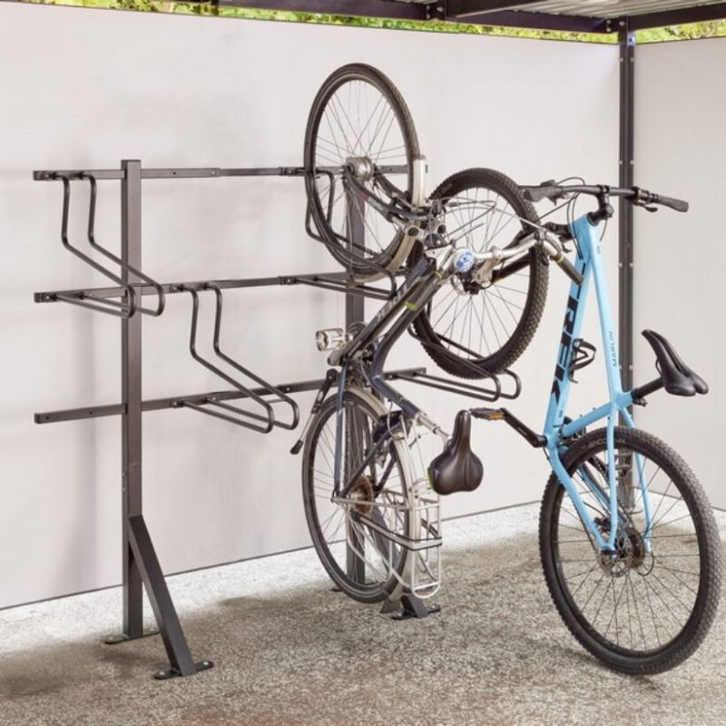 Support 2 vélos Mottez M097C2 à la verticale