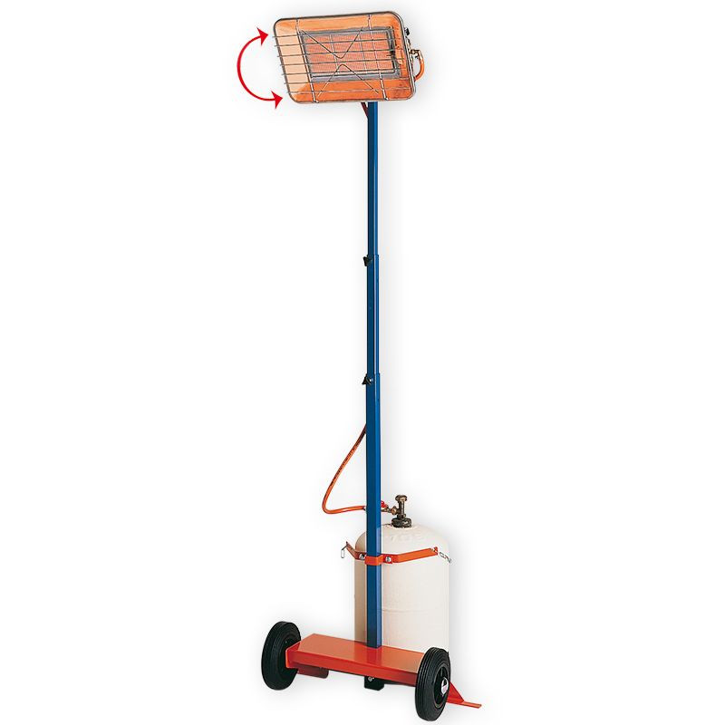 Radiant portable SPLUS sur mât gaz GT