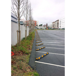 Butée de parking en caoutchouc Parkstop pour guider les roues