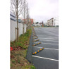 Butée de parking en caoutchouc Parkstop pour guider les roues