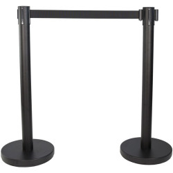 Ensemble de deux poteaux de balisage Reco à sangle rétractable