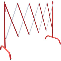 Barrière extensible de 230 cm — balisage de chantier