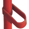 Barrière de chantier rouge et blanche — lot de 5 — balisage