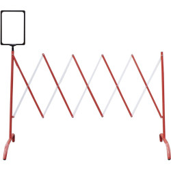 Barrière extensible de 230 cm — balisage de chantier